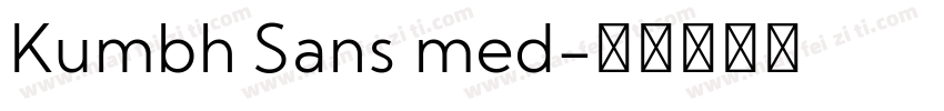 Kumbh Sans med字体转换